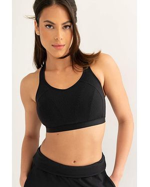 Pour Moi Non-Wired Lined Sports Bra - Black
