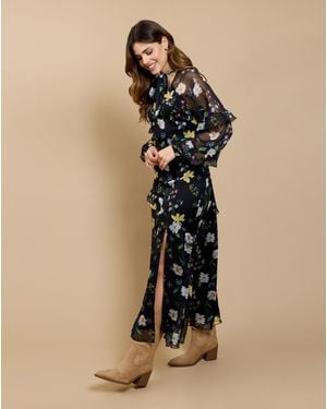 Little Mistress Lm Floral Frill Dress - Natural