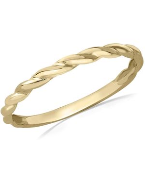 iJewel 9Ct Twist Band Stack Ring - Metallic