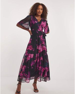 Hope & Ivy Madalena Dress - Purple