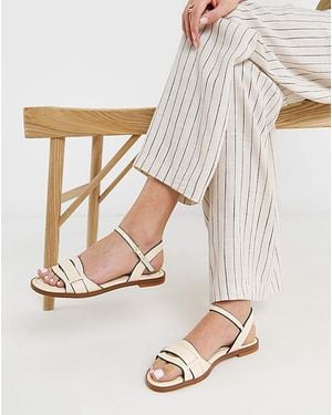 JD Williams Woven Two Part Sandal Ex Wide - Natural