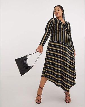 Joe Browns Striking Stripes Maxi Dress - Black