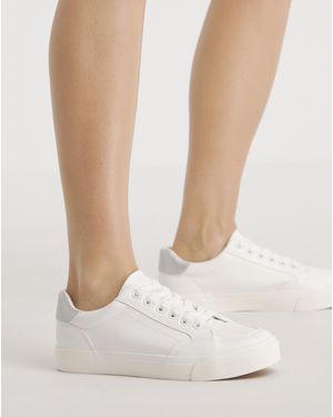 Simply Be Classic Lace Up Trainer Ex Wide - Green