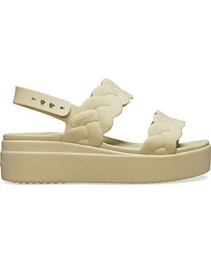 Crocs™ Brooklyn Low Wedge Sandal - Metallic