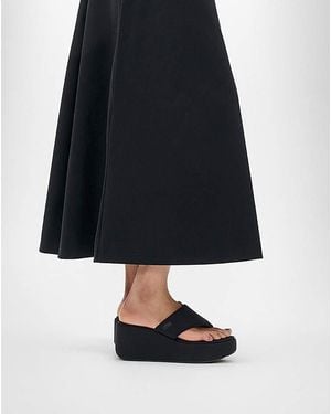 Fitflop Fit Flop Platforms Wedge Toe Post - Black