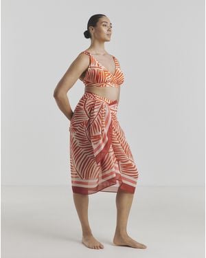 MAGISCULPT Midi Sarong - Red