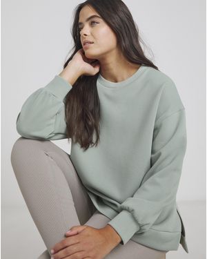 Simply Be Luxe Modal Dip Back Sweatshirt - Grey