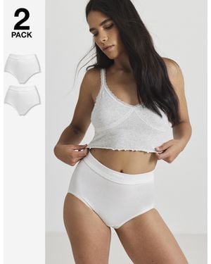 Sloggi 2Pk Comfort Maxi Knicker - White