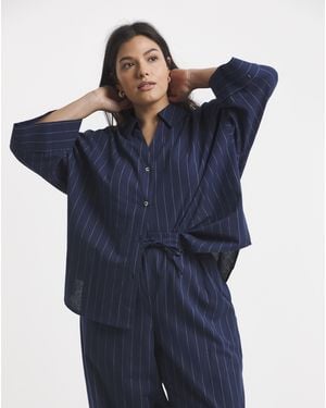 Simply Be Boxy Shirt - Blue