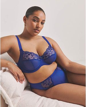 Elomi Zarla Full Cup Wired Bra - Blue