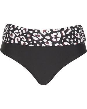 JD Williams Mix And Match Fold Top Bikini Bottoms - Black