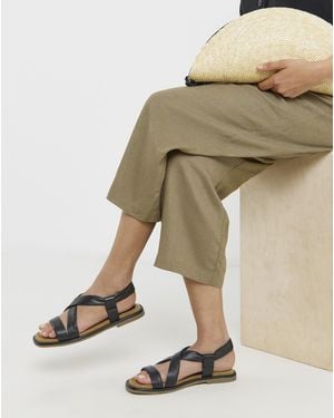 JD Williams Tubular Flat Sandal Ex Wide - Natural