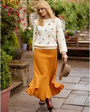 Joe Browns Ditsy Embroidered Jumper - Natural