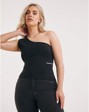Calvin Klein Calvin Klein Jeans Asymetric Top - Black