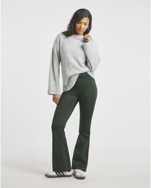 Simply Be Flare Leg Jegging - Green