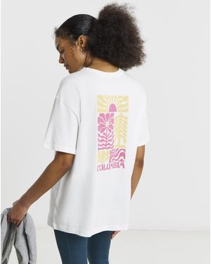 Columbia Columbia Oversized Back Print T-Shirt - White