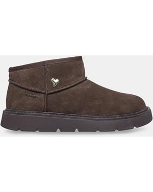 Skechers Mini Boot Memory Foam - Brown