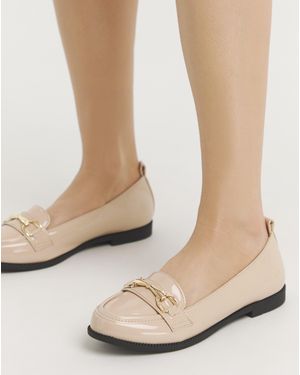Simply Be Low Cut Snaffle Loafer Ex Wide Fit - Pink