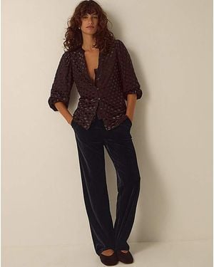 Monsoon Mila Straight Leg Trousers - Blue