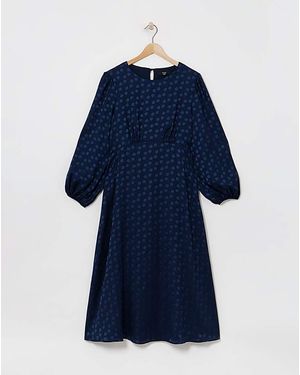 Joanna Hope Jacquard Spot Maxi Dress - Blue