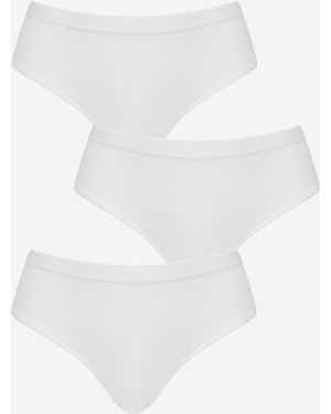 Sloggi 3Pk Go Casual Midi Knicker - White