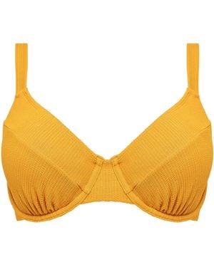 Simply Be Mix And Match Crinkle Bikini Top - Orange