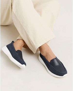 Heavenly Soles Sporty Loafer Eee Fit - Blue