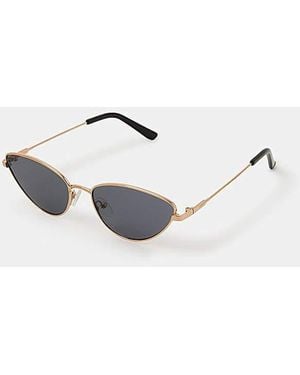 Accessorize Metal Cat Eye Sunglasses - White