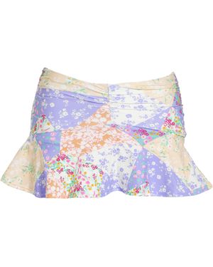 Simply Be Katerini Skirted Brief - Purple