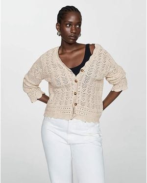 Mango Sito Crochet Cargidan - Natural