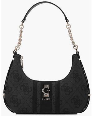 Guess Erenia Top Zip Shoulder Bag - Black