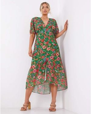 Hope & Ivy Midi Dress - Green