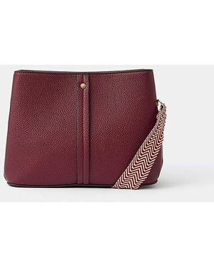 Accessorize Webbing Strap Crossbody Bag - Purple