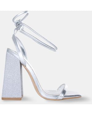 Public Desire Dancefloor Wide E Fit - White