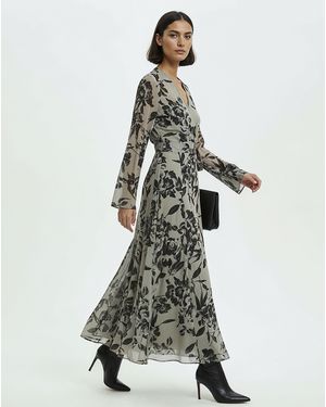 Religion Floral Wrap Maxi Dress - Green