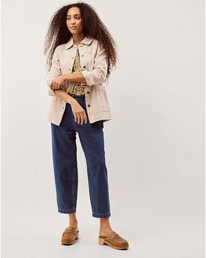 Monsoon Mabel Longline Denim Jacket - Blue