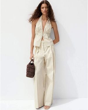 Mango Trousers Tatin - Natural