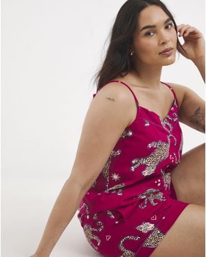 Pretty Secrets Animal Cami Set - Purple