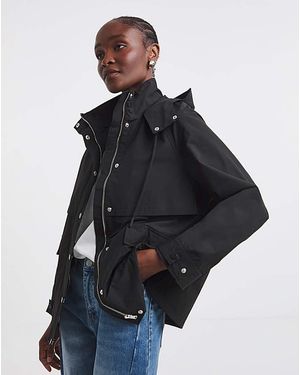 Simply Be Short Storm Flap Parka - Blue
