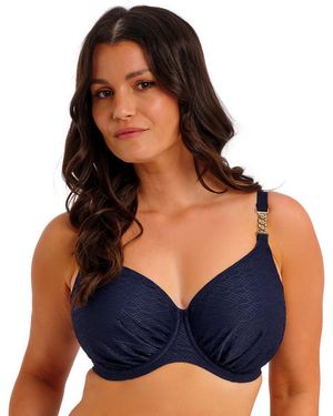 Fantasie Azores Gathered Bikini Top - Blue