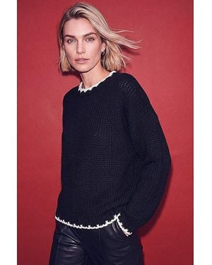 Roman Roman Stitch Detail Soft Knit Jumper - Red