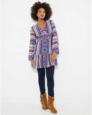 Joe Browns Blissful Boho Tunic Dress - Blue