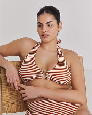 Chelsea Peers Rib Bikini Top - Brown