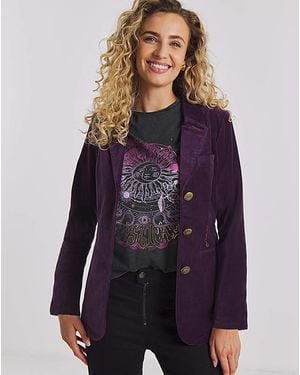 Joe Browns Magnificent Moleskin Jacket - Purple