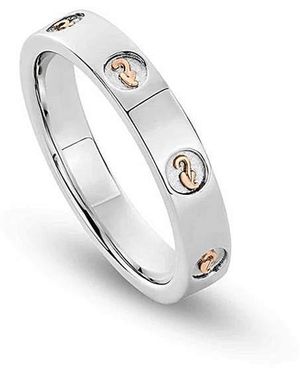 Clogau Insignia Slim Band Ring - White