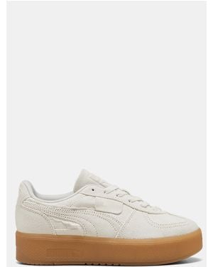 PUMA Palermo Elevata Suede Trainers - White