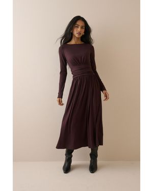 Nobody's Child Petite Ayla Midi Dress - Natural