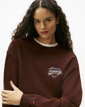 Tommy Hilfiger Wash Heart Sweatshirt - Brown