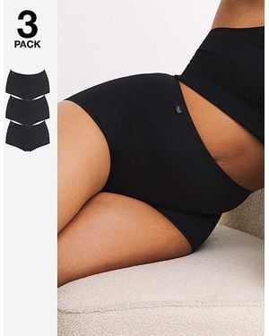 Sloggi 3Pk Microfibre Maxi Knicker - Black