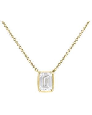 iJewel 9Ct Lab Diamond 1Ct Necklace - Metallic